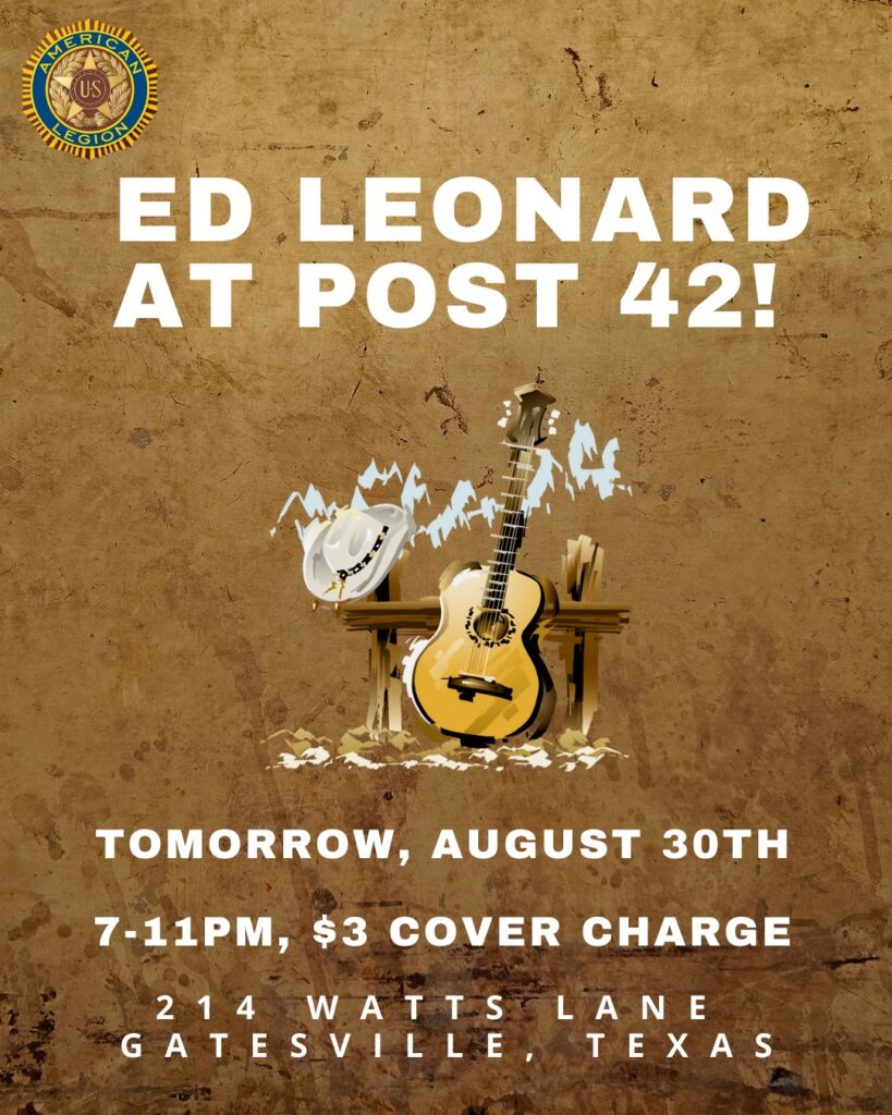 ed leonard live music flyer