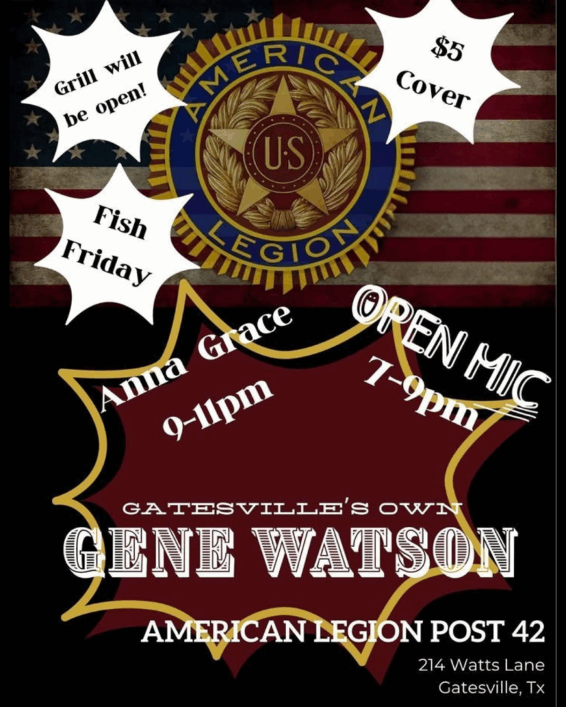 Open Mic Karaoke and Live Music at Post 42 by Anna Grace